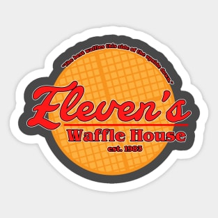 Eleven's Waffle House Sticker